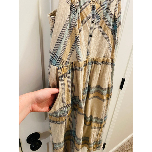 Bob Timberlake Plaid Sleeveless Sundress Womens Dress with Pockets Size XL - Picture 5 of 6